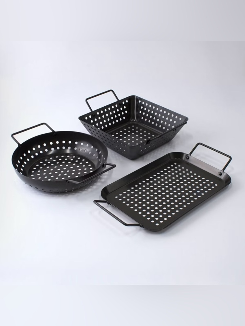CHAR-BROIL 3-piece Non-Stick BBQ Topper Set-Distributes Heat Evenly Easy Cleanup